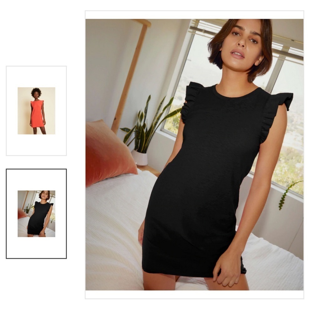 Nation Women’s Black Elliot Fused Ruffle Dress - Size XSmall Casual - Picture 4 of 4